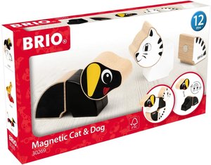 30269 BRIO Magnet-Tiere Hund und Katze