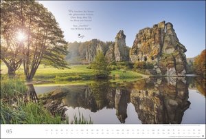 Deutschlands Höhen - Ein literarischer Spaziergang Kalender 2023. Texte deutscher Literaten in einem großen Wandkalender kombiniert mit beeindruckenden Landschaftsfotos.
