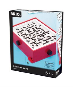 BRIO 34020 Labyrinth mit Übungsplatten, rot - Der schwedische Geschicklichkeits-Klassiker in drei verschiedenen Schwierigkeitsstufen - Für Kinder ab 6 Jahren