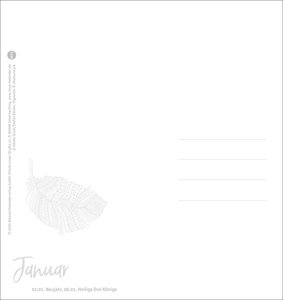 Tage voller Glück Postkartenkalender 2026