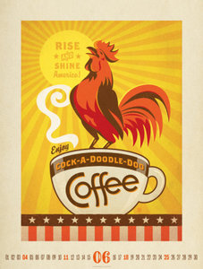Coffee Time - Kaffee-Plakate Kalender 2023
