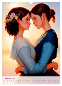 Lesbische Liebe (Wandkalender 2024 DIN A3 hoch), CALVENDO Monatskalender