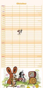 Der kleine Maulwurf 2025 Familienplaner - Familien-Timer - Termin-Planer - Kinder-Kalender - Familien-Kalender - 22x45