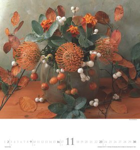 N NEUMANNVERLAGE - Bouquets 2025 Fotokunst-Kalender, 45x48cm, Wandkalender mit zwölf bezaubernden Blumenbouquets, liebevolle Blumensträuße, Spiralbindung und internationales Kalendarium