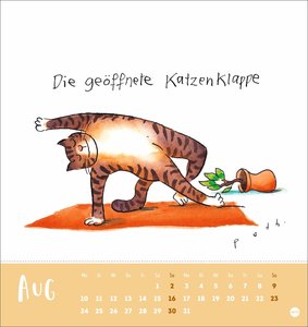 Puth Yoga für die Katz Postkartenkalender 2026