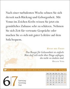 Stier Sternzeichenkalender 2023: Tagesabreißkalender. Mini-Tischkalender 2023 mit täglichem Horoskop. Kleiner Kalender mit täglichem Blick in die Sterne.