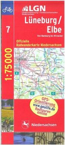 LGN Radwanderkarte Niedersachsen - Lüneburg / Elbe