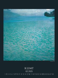 Gustav Klimt 2025 - Bild-Kalender 42x56 cm - Kunst-Kalender - Metallicfolienveredelung - Wand-Kalender - Malerei - Alpha Edition