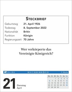 Wissen Tagesabreißkalender 2026