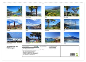 Teneriffa Insel der Glückseligen (Wandkalender 2024 DIN A2 quer), CALVENDO Monatskalender