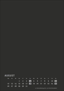 Bastelkalender 2024 Premium schwarz A4. Blanko-Kalender zum Basteln mit extra Titelblatt für eine persönliche Gestaltung. Foto- und Bastelkalender 2024.