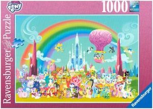 Ravensburger 19880 - My Little Pony unterm Regenbogen, Puzzle, 1000 Teile