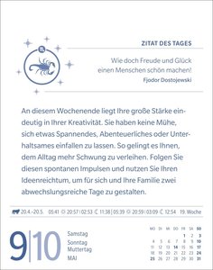 Skorpion Sternzeichenkalender 2026
