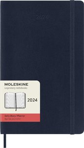 Moleskine 12 Monate Tageskalender 2024, Large/A5, Saphir