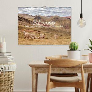 Palccoyo - Der neue Rainbow Mountain in Peru (Wandkalender 2024 DIN A3 quer), CALVENDO Monatskalender