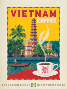 Coffee Time - Kaffee-Plakate Kalender 2025