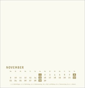 Premium-Bastelkalender gold groß 2026