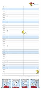 Peanuts Planer für zwei 2024. Wandplaner mit 2 Spalten. Kultiger Wandkalender 2024 zum Eintragen. Praktischer Paarkalender mit den bekannten Snoopy-Comics. 16 x 34,7 cm.