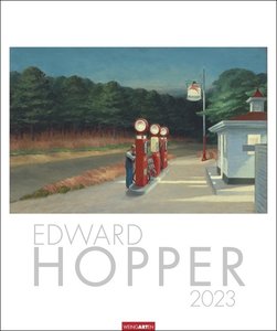 Edward Hopper Kalender 2023. Selten gezeigte Werke des beliebten amerikanischen Künstlers in einem großen Wandkalender 2023. Kunstkalender Großformat 46x55 cm