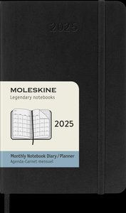 Moleskine 12 Monate Monatsnotizkalender 2025, P/A6