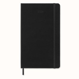 Moleskine 12 Monate Wochen Notizkalender 2024, Large/A5, Schwarz