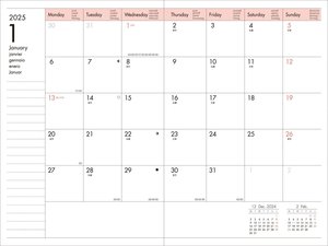 MARK'S 2024/2025 Taschenkalender B6 vertikal, Colors, Blue