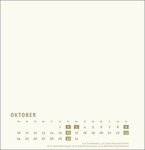 Bastelkalender gold groß 2022