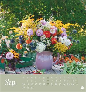 Herzliche Blumengrüße Postkartenkalender 2026