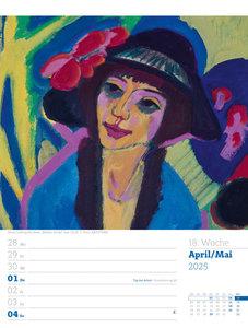 Kunstwelt - Impressionismus und Klassische Moderne - Wochenplaner Kalender 2025