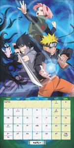 Naruto Broschurkalender 2025