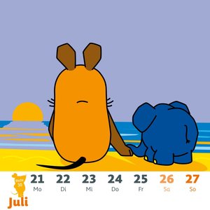 Der Kalender mit der Maus - Postkartenkalender 2025