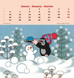 Der kleine Maulwurf 2025 - Postkarten-Kalender - Kalender-mit-Postkarten - zum-raustrennen - 16x17