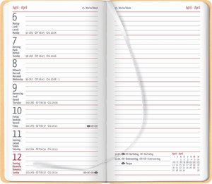 Taschenkalender Nature Line Sand 2023 - Taschen-Kalender 9x15,6 cm - 1 Woche 2 Seiten - 128 Seiten - Umwelt-Kalender - mit Hardcover - Alpha Edition