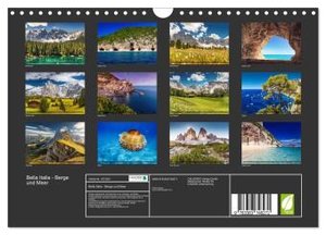 Bella Italia - Berge und Meer (Wandkalender 2024 DIN A4 quer), CALVENDO Monatskalender