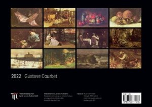 Gustave Courbet 2022 - Black Edition - Timokrates Kalender, Wandkalender, Bildkalender - DIN A4 (ca. 30 x 21 cm)
