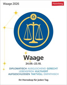 Waage Sternzeichenkalender 2026