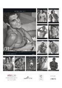 Hot Men 2023 - Bildkalender 29,7x42 cm - Männer - erotischer Kalender - hochwertiger Erotikkalender - schwarz-weiß - Wandplaner - Wandkalender