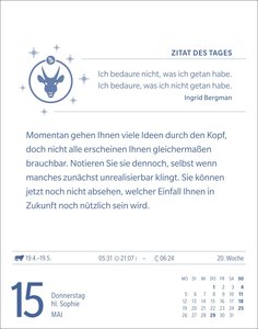 Steinbock Sternzeichenkalender 2025