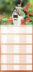 Bunte Vogelwelt Familienplaner 2026