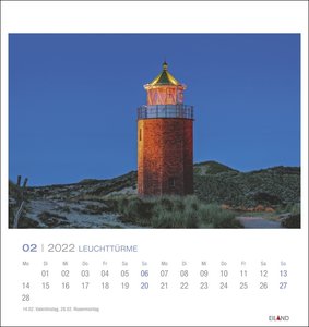 Leuchttürme Postkartenkalender 2022