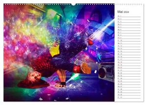 Break Dance (Wandkalender 2024 DIN A2 quer), CALVENDO Monatskalender