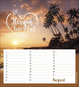 Geburtstagskalender Im herzen barfuß