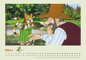 Pettersson & Findus 2025 - Von Sven Nordqvist - Wandkalender für Kinder - Querformat 42 x 29,7 cm