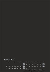 Premium-Bastelkalender schwarz A4 2026