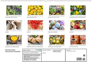 Wochenmarkt - Genussvoll Einkaufen (Wandkalender 2021 DIN A2 quer)