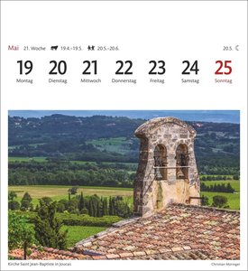 Provence Sehnsuchtskalender 2025 - Wochenkalender mit 53 Postkarten
