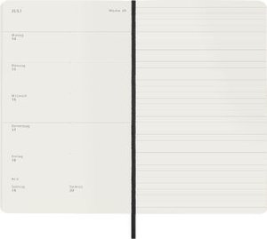 Moleskine 12 Monate Wochen Notizkalender Deutsch 2025, Large/A5
