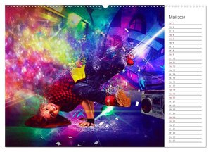Break Dance (Wandkalender 2024 DIN A2 quer), CALVENDO Monatskalender