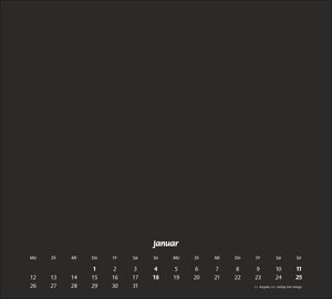 times&more Bastelkalender schwarz 2026