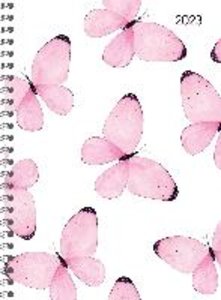 Ladytimer Ringbuch Butterflies 2023 - Taschen-Kalender A5 (15x21 cm) - Schüler-Kalender - Weekly - Ringbindung - 128 Seiten - Alpha Edition